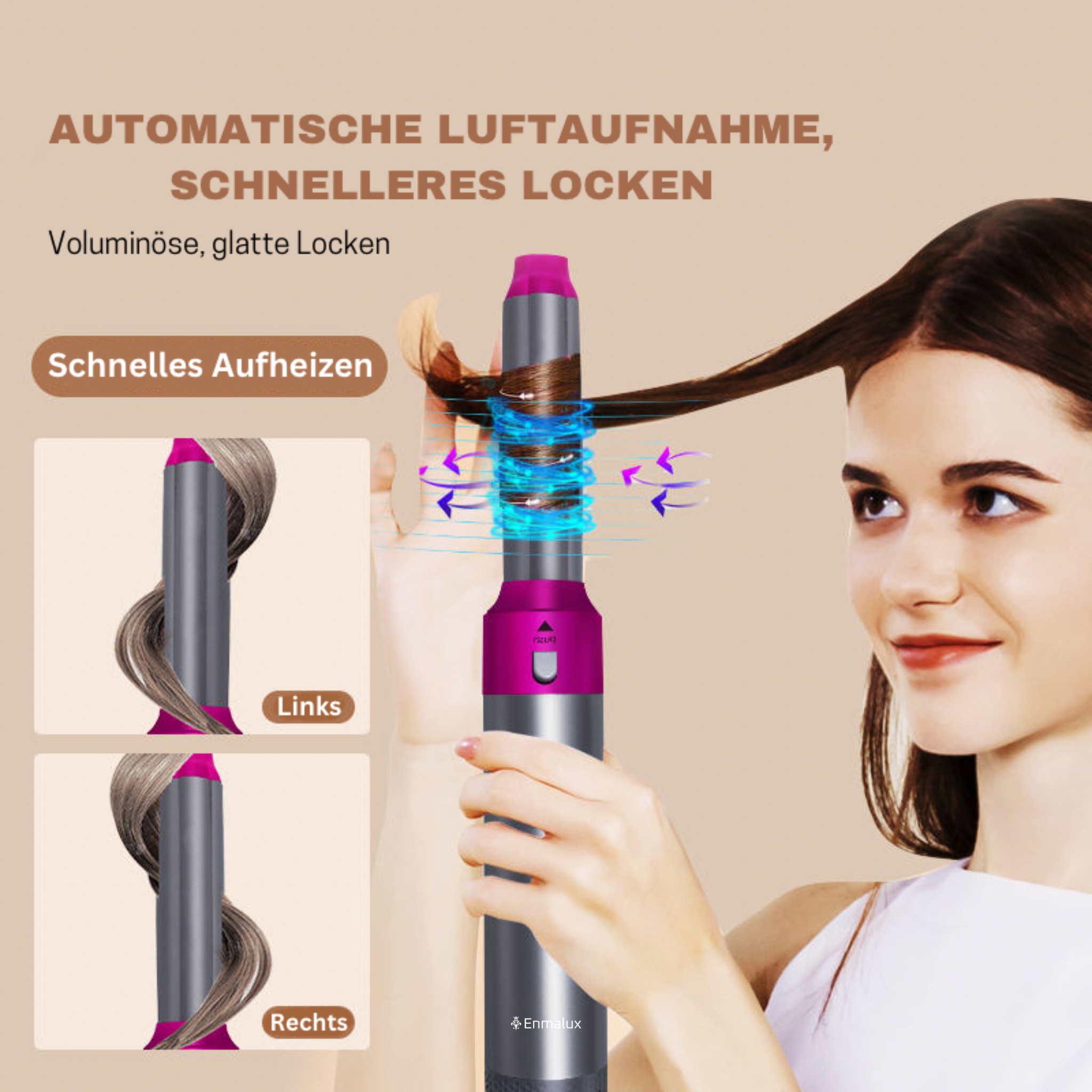 Enmalux - 5 in 1 Haar Styler